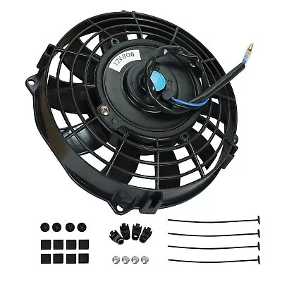 7 Inch Slim Fan Push Pull Electric Radiator Cooling Fan Black 12V 800 CFM Mou... • $31.41