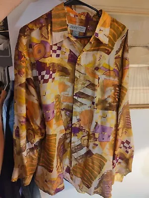 Vintage 100% Silk Shirt For Men • $20