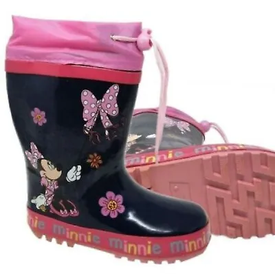 Childrens Kids Rains Wellies Snow Girls Waterproof Infants Wellington Boots Size • £5.99