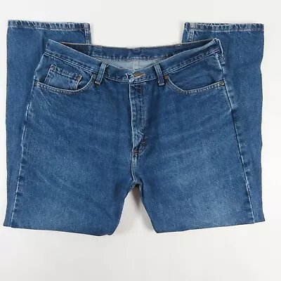 Wrangler Means Jeans Size 38x29 Regular Fit Mid Rise Medium Wash Blue Denim • $21.24