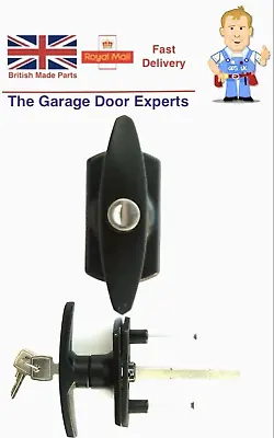 Cardale GARAGE DOOR LOCK HANDLE BLACK T Bar Locking Handle SPARES PARTS NEW • £13.68