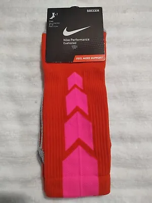 Nike Performance Cushioned Socks SX4854 866 Orange / Hyper Pink  Men's Size 8-12 • $25.99