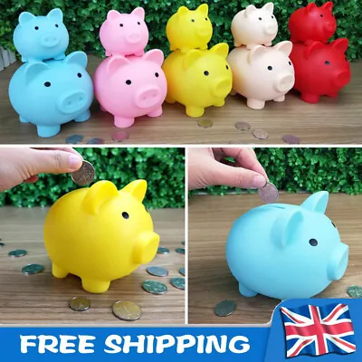 £7.91 • Buy Small Piggy Bank Money Box Coins Money Box Cash Fund Children Saving Kids Gift