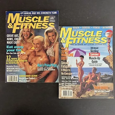 1994 • Muscle And Fitness Magazine •  Lot Of 2 • JUN OCT •   #MUSF-43 • $29.99