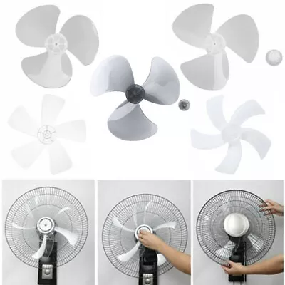 Plastic Fan Blade Big Wind 3 Leaves For Standing Pedestal Fan Table Fanner 16 In • £7.99