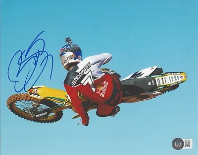 James Bubba Stewart Motocross Ama Supercross Race Legend Signed Beckett Bas Coa • $90.19