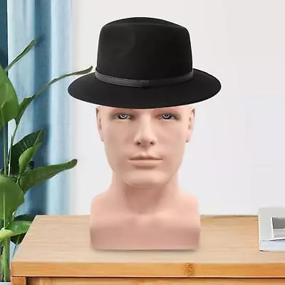 Male Mannequin Head Model For Hat Necklace Wigs Styling Display Stand Holder • $56.17