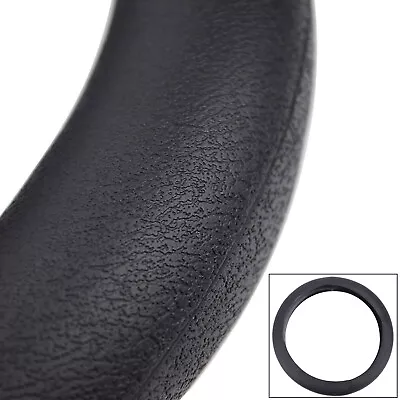 14   Universal Leather Texture Silicone Car Steering Wheel Cover Protector Black • $9.49