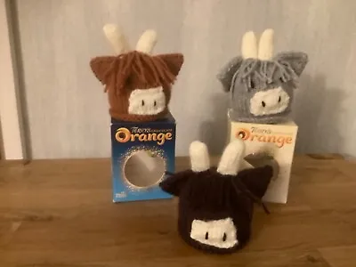 £5 • Buy Highland Cow Terry’s Chocolate Orange Cover Hand Knitted  .