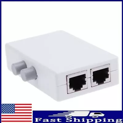 Mini 2 Port RJ45 Network Switch Ethernet Network Box Switcher Adapter HUB • $7.79