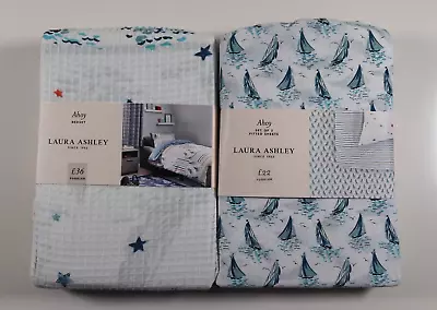 Laura Ashley Ahoy Cotton Duvet Cover Pillowcase Sheets Set Bedding Kids Toddler • £46.99