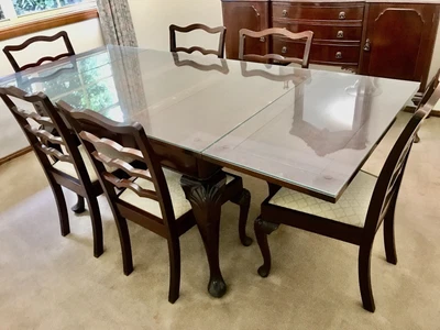$250 • Buy Mid-Century Dining Table And 6 Chairs