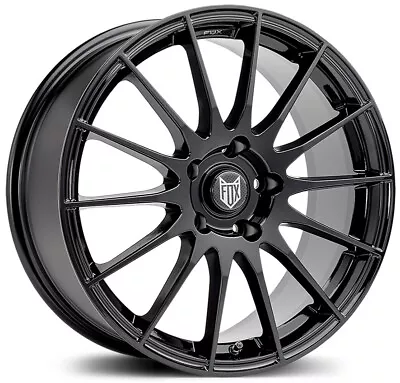 Alloy Wheels 16  Fox FX004 Black Gloss For Mazda 2 [Mk2] 07-14 • $720.59