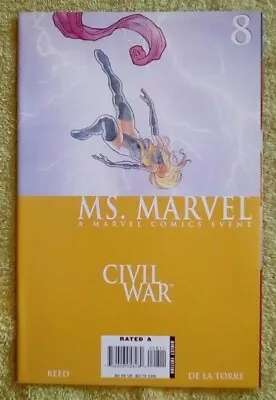 Ms. Marvel #8 (Marvel 12/06) 9.2 NM- (Wonder Man Shroud Arana & Rogue App.) • $3