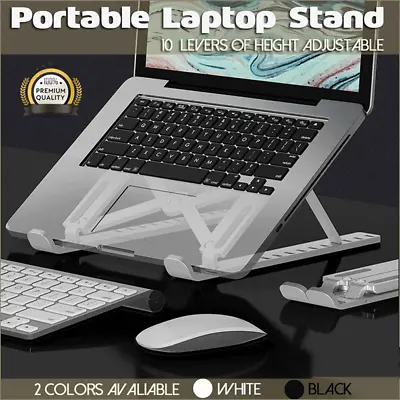 Laptop Stand Notebook Foldable Adjustable Table Portable Lazy Computer Desk AU • $8.12