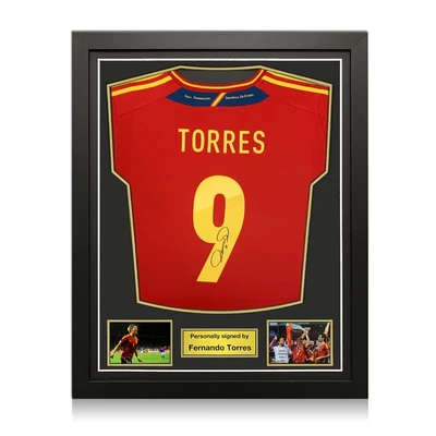 £464.99 • Buy Fernando Torres Signed Spain 2011-12 Football Shirt. Standard Frame