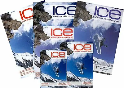 ICE Professional Inkjet Photo Papers Gloss Matte Canvas A4 A3 6x4 5x7 8x6 • £8.25