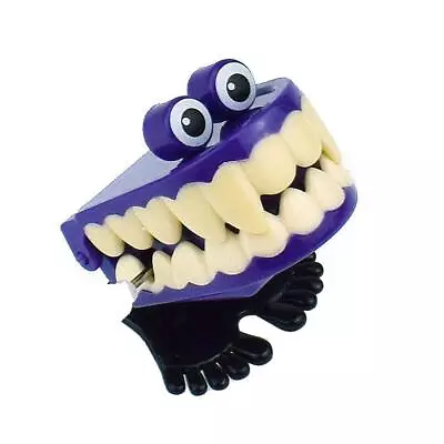 Wind Up Clockwork Toy Chattering Funny Walking Teeth Gift Mechanical Toys W5I9 • $5.68