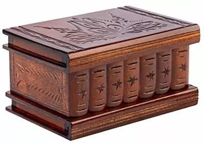 JEWELRY BOX PUZZLE Wooden Secret Magic Case Brain Teaser By ALLBOXESINONEPLACE • $52.17