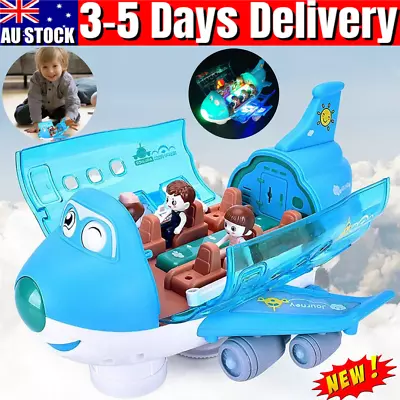 Children's Stunt Electric Airplane Toy With Light Effect Rotating Christmas Gift • $19.89
