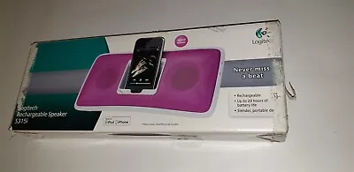 $49 • Buy Genuine Original Logitech Rechargable Speaker/dock 984-000191 For Iphone New