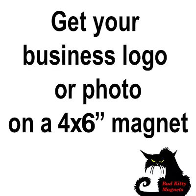 Custom Your Photo Business Logo Card High Quality Metal Fridge Magnet 4x6 8533 • $8.95