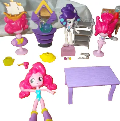 4 My Little Pony Equestria Girls/Salon/Switchado/Slumber Party/Car/4 Doll Bundle • £49.99
