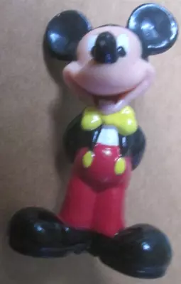 MICKEY MOUSE Hands Behind Back Yellow Bowtie PVC Figure 2.5  Disney Some RUB • $11.99