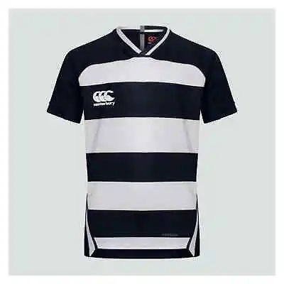 Women's Rugby Shirt Canterbury Vapodri Evader Hooped Sports Top Ladies Size 14 • £18.99