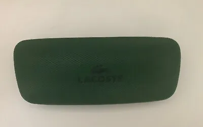 Genuine Lacoste Sunglasses Case Only Green Faux Leather Hard Case Eyewear • £7.71