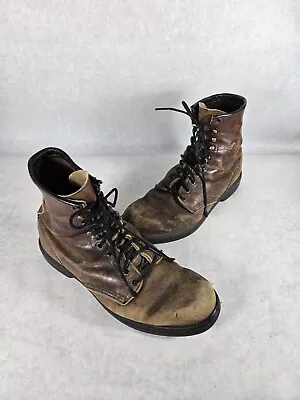 Red Wing Shoes Mens 1210? Work Boots Leather Lace Up Distressed See Photos USA • $53