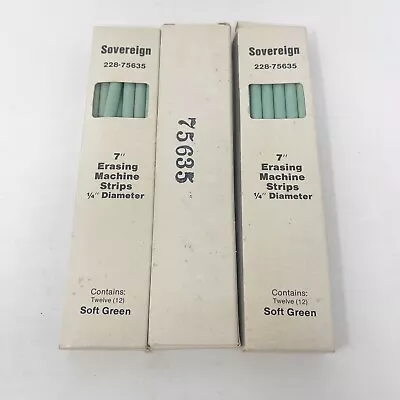 Lot 36 Sovereign 7  Electric Machine Erasers Erasing 1/4” Soft Green 228 75635 • $43.99