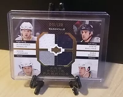 2007-08 UD Fab Four Fabrics Nashville Radulov Sullivan Legwand Weber 46/100 🔥🔥 • $13.09