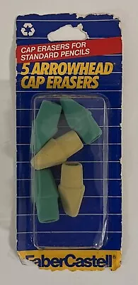 Vintage Faber-castell  Arrowhead Erasers Box Old Stock 5 Total • $9.99