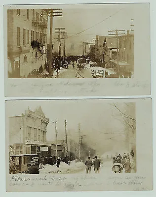 - Kane PA 1906 FIRE Real Photo Postcards - RPPC Set Of 2 - McKean County • $85