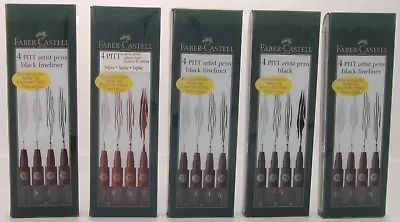 Faber-Castell 4 PITT Artist Pens *Multiple Assortment Packs To Choose* • $9.90