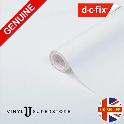 D-C FIX GLOSS GLOSSY WHITE STICKY BACK PLASTIC SELF ADHESIVE VINYL FILM 67.5cm • £3.75