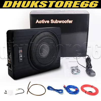 8'' 600W Car Active Subwoofer Under-Seat Amplifier Speaker Audio Sub Woofer DS • $96.95