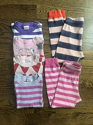 Hanna Andersson Lot Of 6 Girls Miss Matched Pajama Tops/bottoms Sz. 4 (100cm) • $25