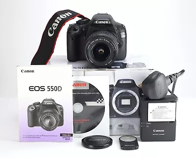 Canon EOS 550D DSLR Camera & EF-S 18-55mm II Zoom Lens Kit Boxed 1212 Shots • £159.99