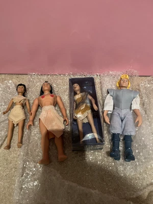 £25 • Buy Disney DeAgostini Pocahontas, John Smith, Kocoum, Nakoma Porcelain Dolls