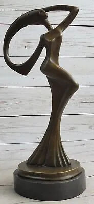 Signed Original Milo Abstract Modern Art Female Bronze Sculpture Statue Figurine • $119.40