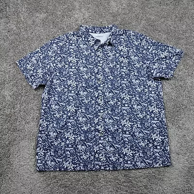 Columbia PFG Shirt Mens 3X Big Omni-Wick Fishing UPF40 Blue Floral Cocktail • $34.87