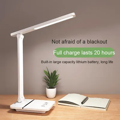 £17.99 • Buy Led Table Desk Lamp Plug-in/Charge Dual Use Modern Eye-protection 3 Modes Light