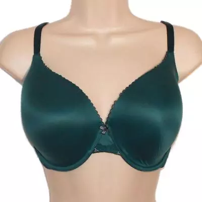 Victoria's Secret Body By Victoria Perfect Coverage Bra 38DD *Green/Gold Lace* • $24.99