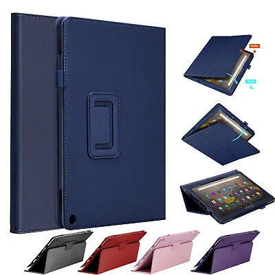 For Amazon Kindle Fire HD 10/10 Plus 2021/7 2022 Leather Stand Tablet Cover Case • $7.95