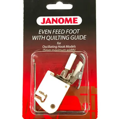 JANOME Sewing Machine EVEN FEED WALKING FOOT WITH QUILTING GUIDE-Cat A-200310002 • £49.95
