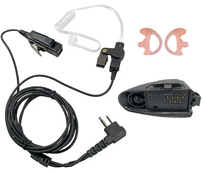 Earpiece Headset PTT Mic+Adapter For MOTOROLA HT750 HT1250 HT1250 LS HT1550 • $24.49