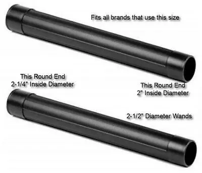 $28.99 • Buy 20  Plastic Hose Wands Tube Pipe Pole Shop Vac & Craftsman Ridgid Vacuum 2-1/2 