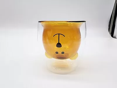Glass CUP Mug Bear Shape Tea Milk Juice Double Wall Insulated CUTE • $11.89